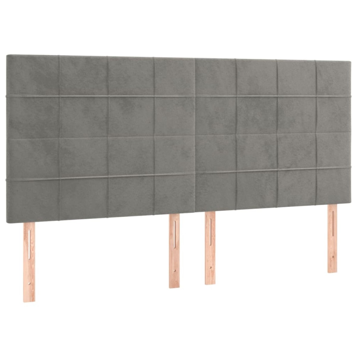 vidaXL Κρεβάτι Boxspring με Στρώμα Ανοιχτό Γκρι 160x200 εκ. Βελούδινο