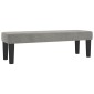 vidaXL Κρεβάτι Boxspring με Στρώμα Ανοιχτό Γκρι 160x200 εκ. Βελούδινο