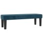 vidaXL Κρεβάτι Boxspring με Στρώμα Σκούρο Μπλε 160x200 εκ. Βελούδινο