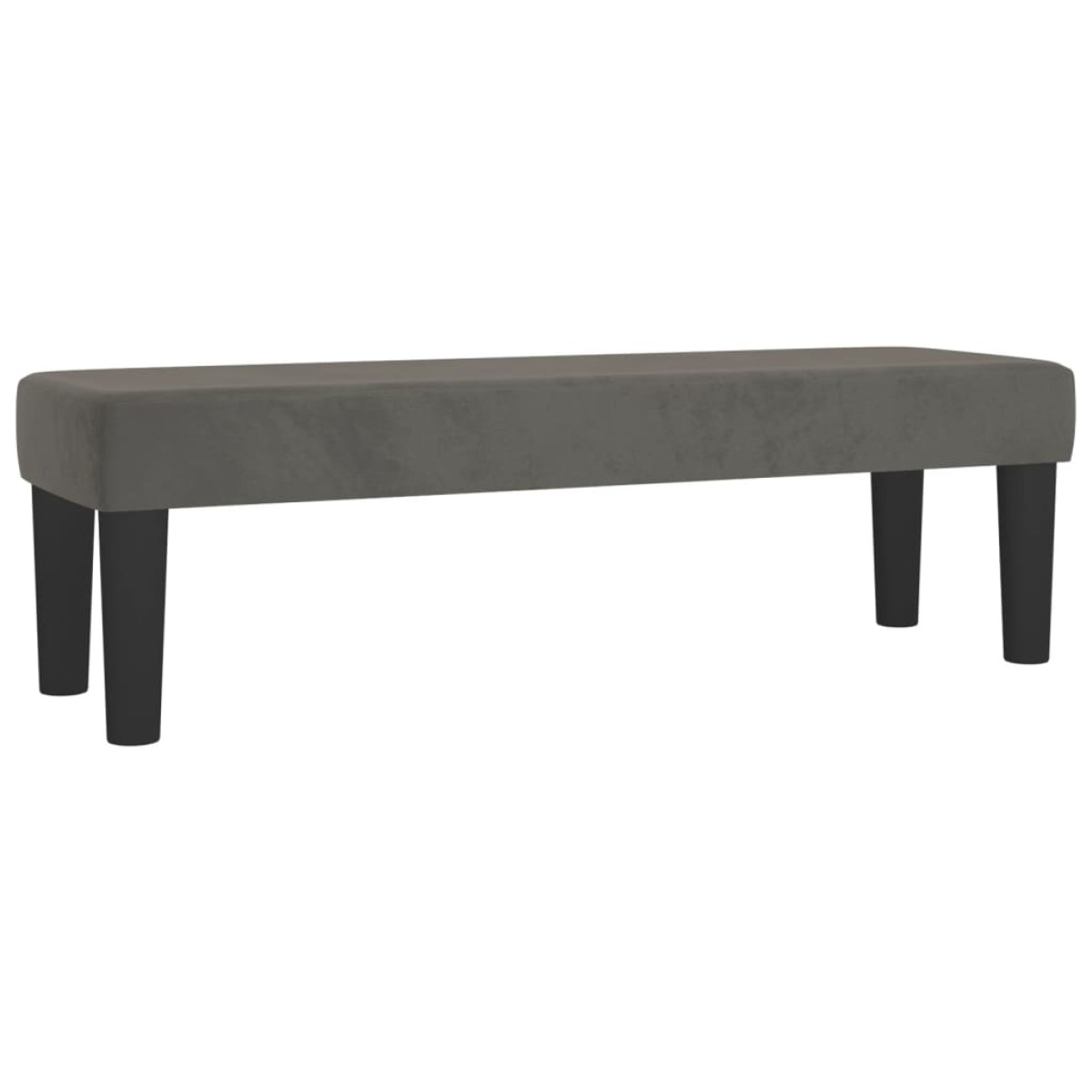 vidaXL Κρεβάτι Boxspring με Στρώμα Σκούρο Γκρι 180x200 εκ. Βελούδινο