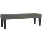 vidaXL Κρεβάτι Boxspring με Στρώμα Σκούρο Γκρι 180x200 εκ. Βελούδινο