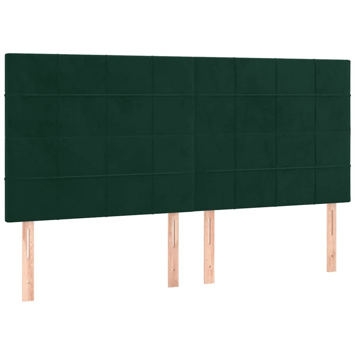 vidaXL Κρεβάτι Boxspring με Στρώμα Σκούρο Πράσινο 180x200εκ. Βελούδινο
