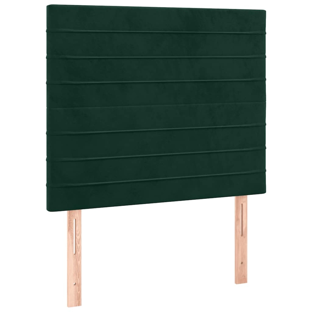 vidaXL Κρεβάτι Boxspring με Στρώμα Σκούρο Πράσινο 80x200 εκ. Βελούδινο