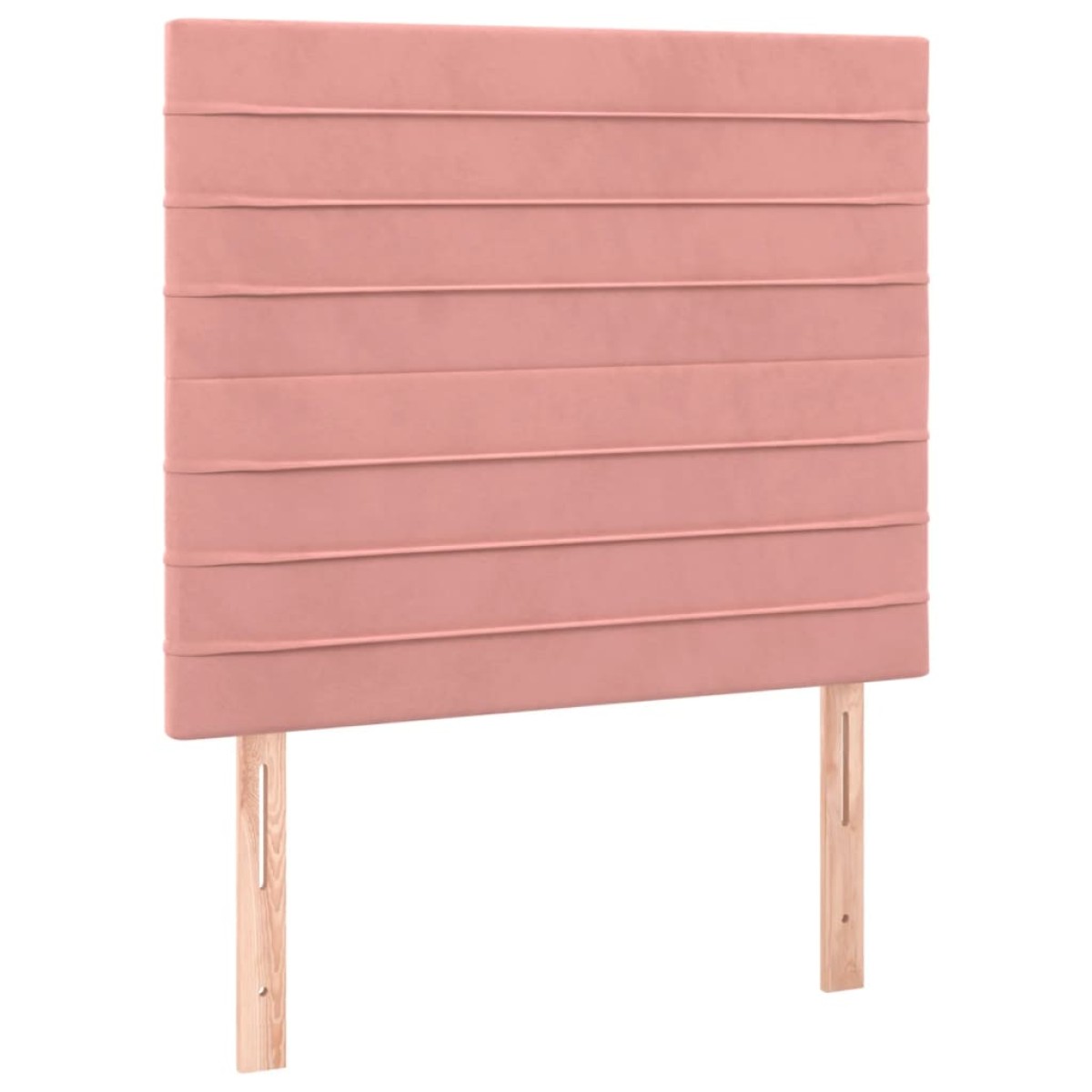 vidaXL Κρεβάτι Boxspring με Στρώμα Ροζ 80 x 200 εκ. Βελούδινο