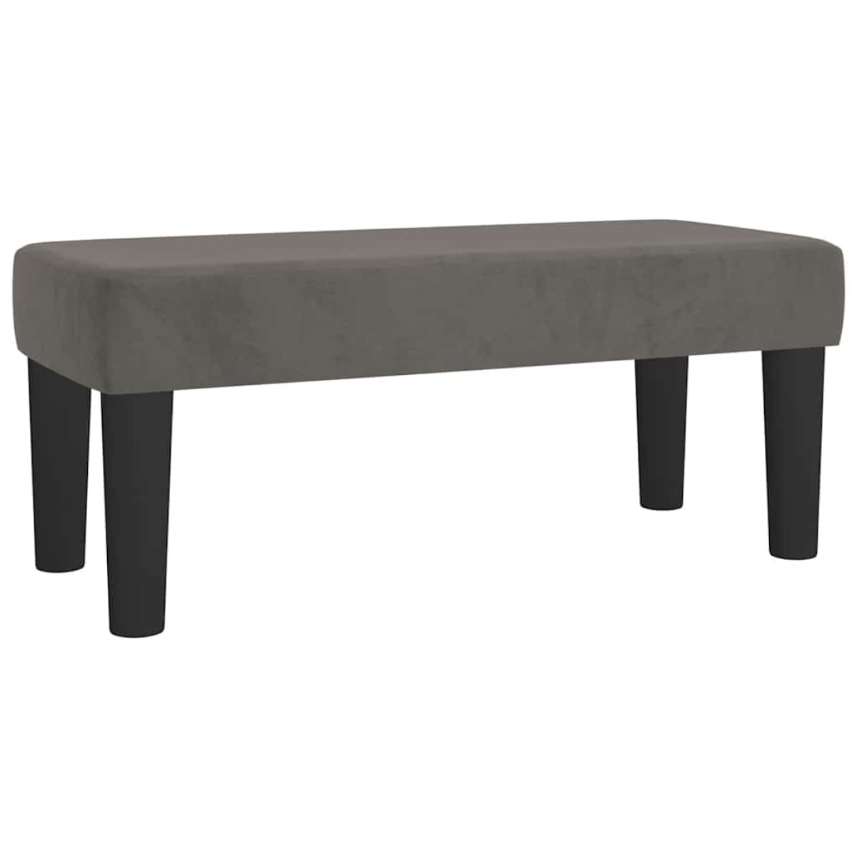 vidaXL Κρεβάτι Boxspring με Στρώμα Σκούρο Γκρι 90x190 εκ. Βελούδινο