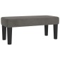vidaXL Κρεβάτι Boxspring με Στρώμα Σκούρο Γκρι 90x190 εκ. Βελούδινο