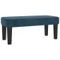 vidaXL Κρεβάτι Boxspring με Στρώμα Σκούρο Μπλε 90x190 εκ. Βελούδινο