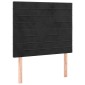 vidaXL Κρεβάτι Boxspring με Στρώμα Μαύρο 120 x 200 εκ. Βελούδινο