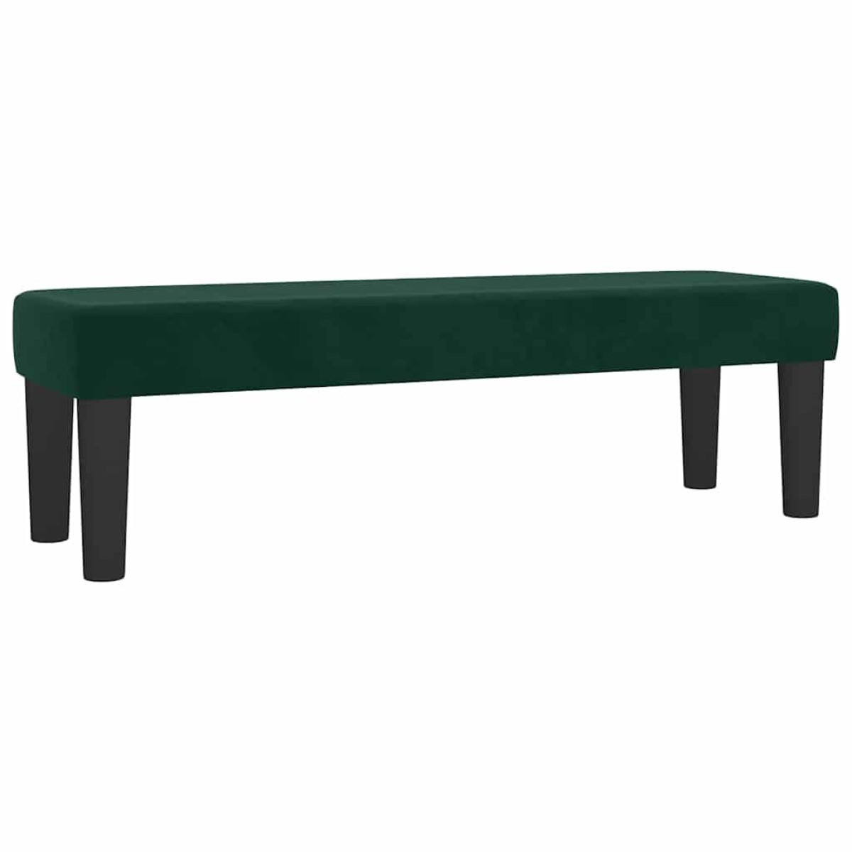 vidaXL Κρεβάτι Boxspring με Στρώμα Σκούρο Πράσινο 140x190εκ. Βελούδινο