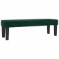 vidaXL Κρεβάτι Boxspring με Στρώμα Σκούρο Πράσινο 140x190εκ. Βελούδινο