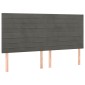 vidaXL Κρεβάτι Boxspring με Στρώμα Σκούρο Γκρι 160x200 εκ. Βελούδινο