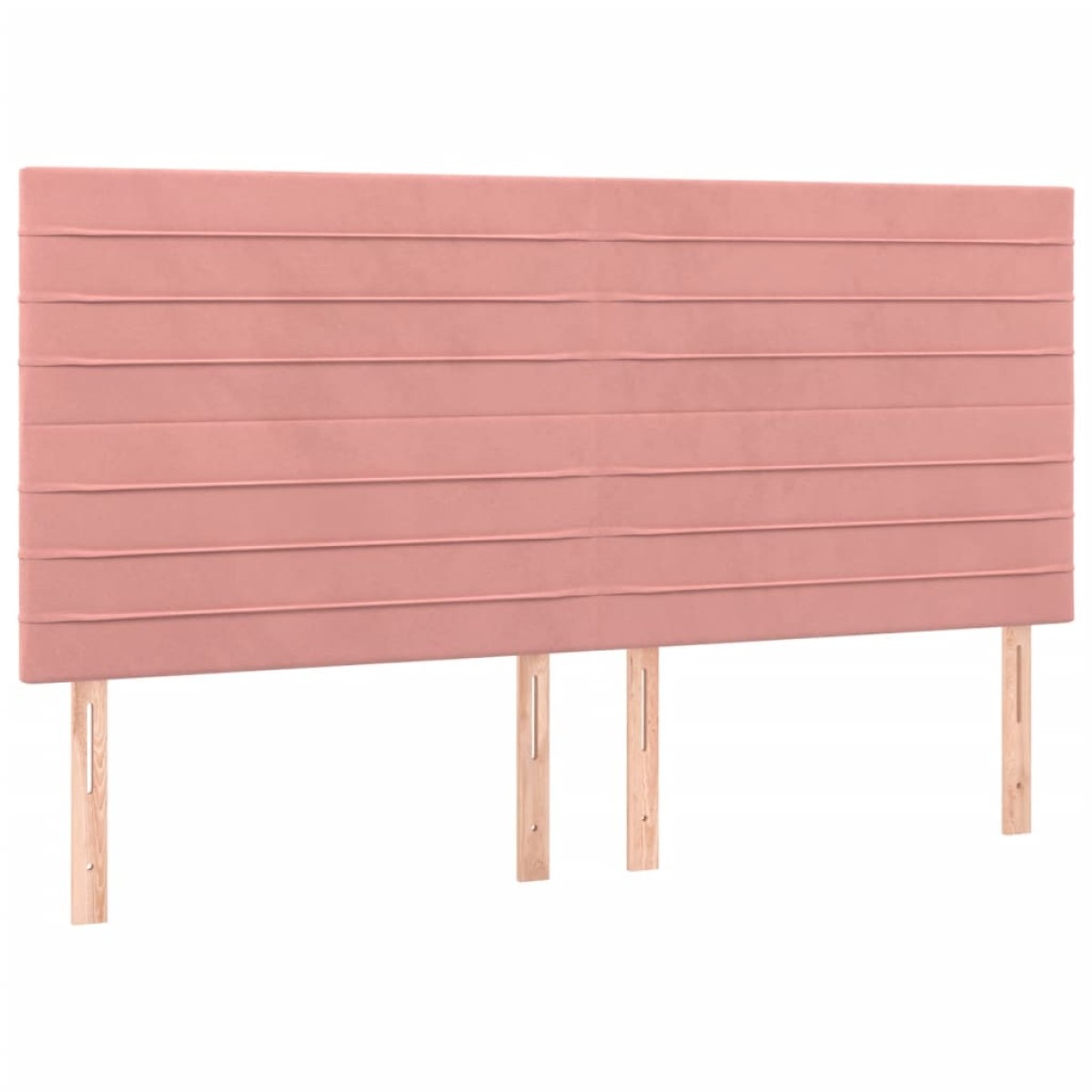 vidaXL Κρεβάτι Boxspring με Στρώμα Ροζ 160x200 εκ. Βελούδινο