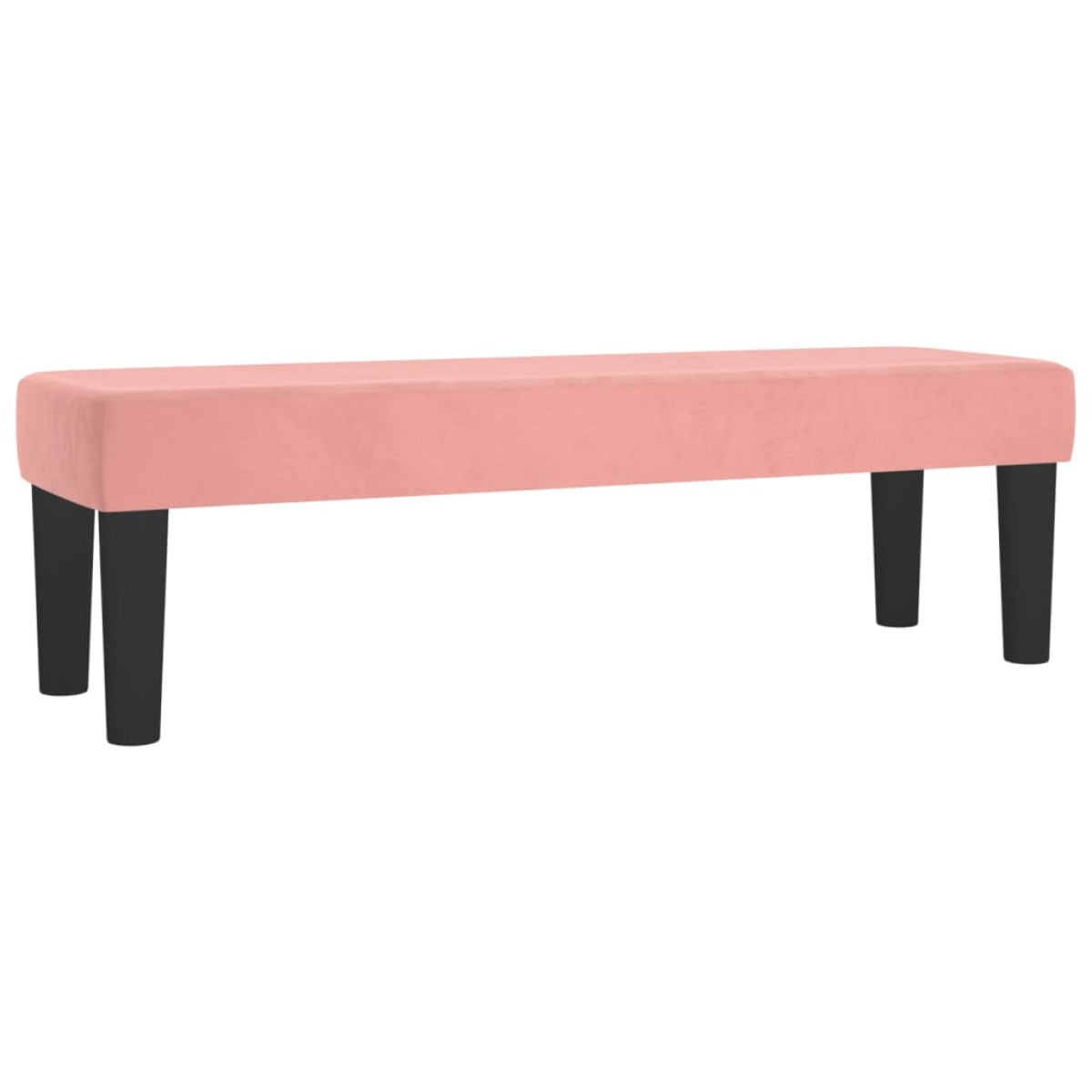 vidaXL Κρεβάτι Boxspring με Στρώμα Ροζ 160x200 εκ. Βελούδινο