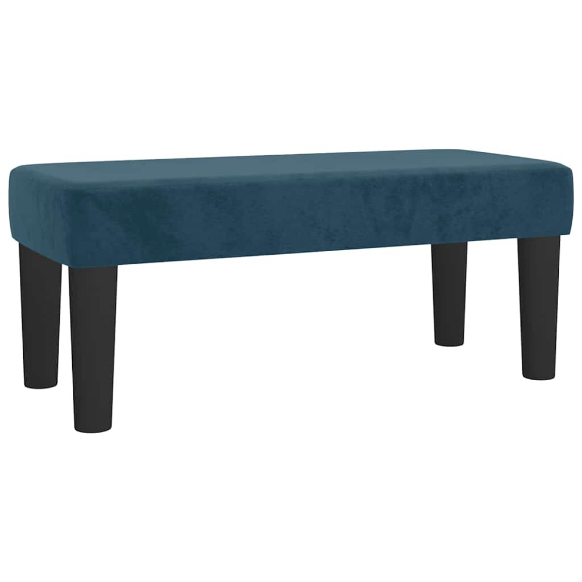 vidaXL Κρεβάτι Boxspring με Στρώμα Σκούρο Μπλε 90x190 εκ. Βελούδινο