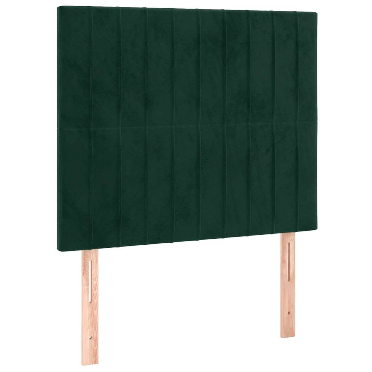 vidaXL Κρεβάτι Boxspring με Στρώμα Σκούρο Πράσινο 120x200εκ. Βελούδινο