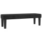 vidaXL Κρεβάτι Boxspring με Στρώμα Μαύρο 140x190 εκ. Βελούδινο