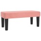 vidaXL Κρεβάτι Boxspring με Στρώμα Ροζ 100x200 εκ. Βελούδινο