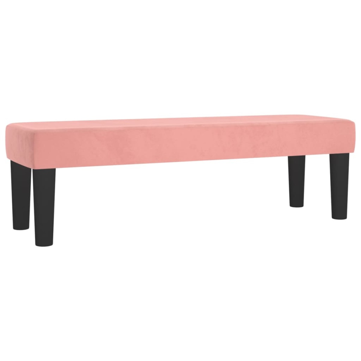 vidaXL Κρεβάτι Boxspring με Στρώμα Ροζ 140x190 εκ. Βελούδινο