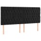 vidaXL Κρεβάτι Boxspring με Στρώμα Μαύρο 200x200 εκ. Βελούδινο