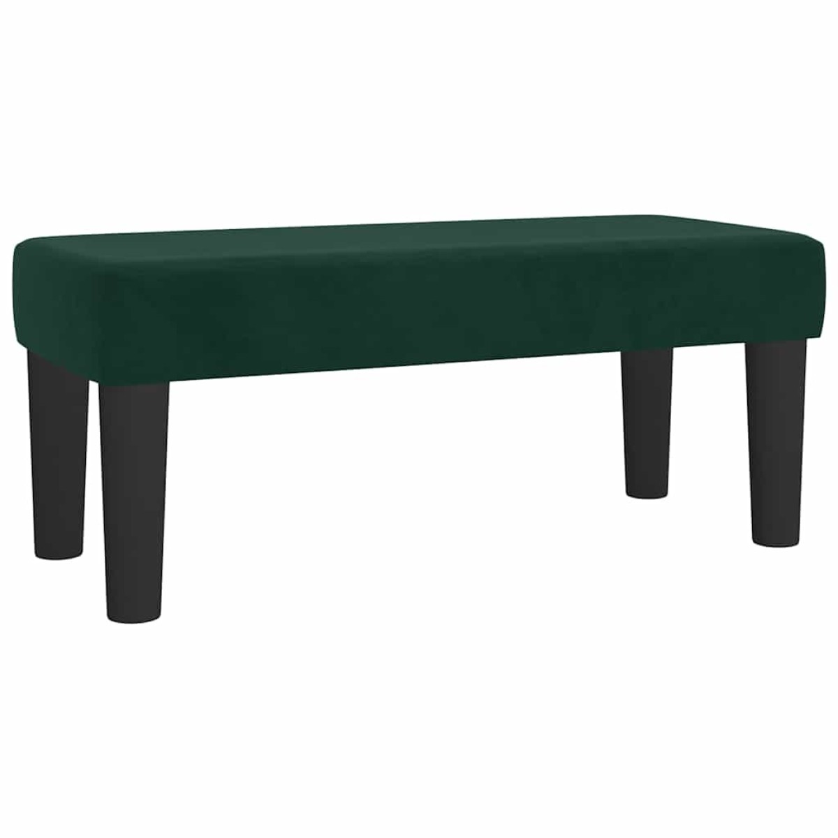 vidaXL Κρεβάτι Boxspring με Στρώμα Σκούρο Πράσινο 80x200 εκ. Βελούδινο
