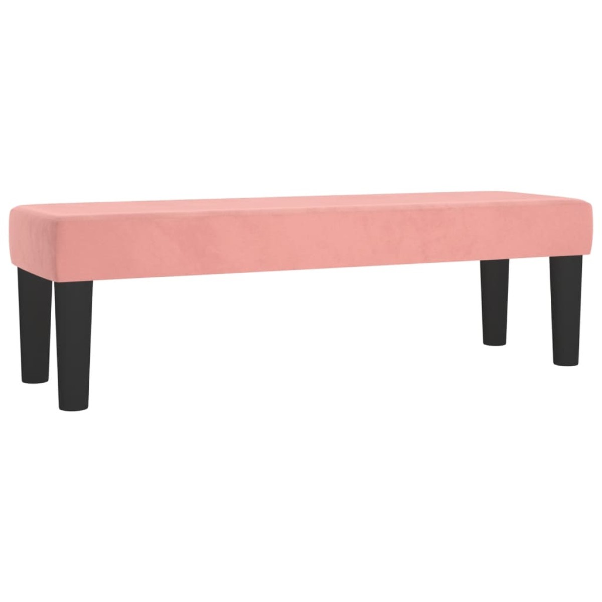 vidaXL Κρεβάτι Boxspring με Στρώμα Ροζ 140x190 εκ. Βελούδινο