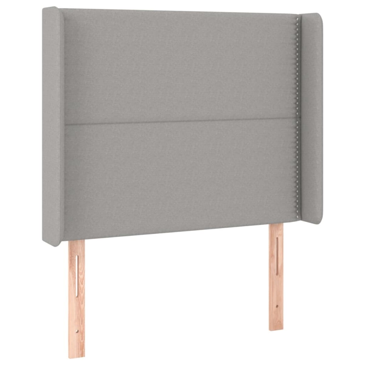 vidaXL Κρεβάτι Boxspring με Στρώμα & LED Αν.Γκρι 90x200 εκ. Υφασμάτινο