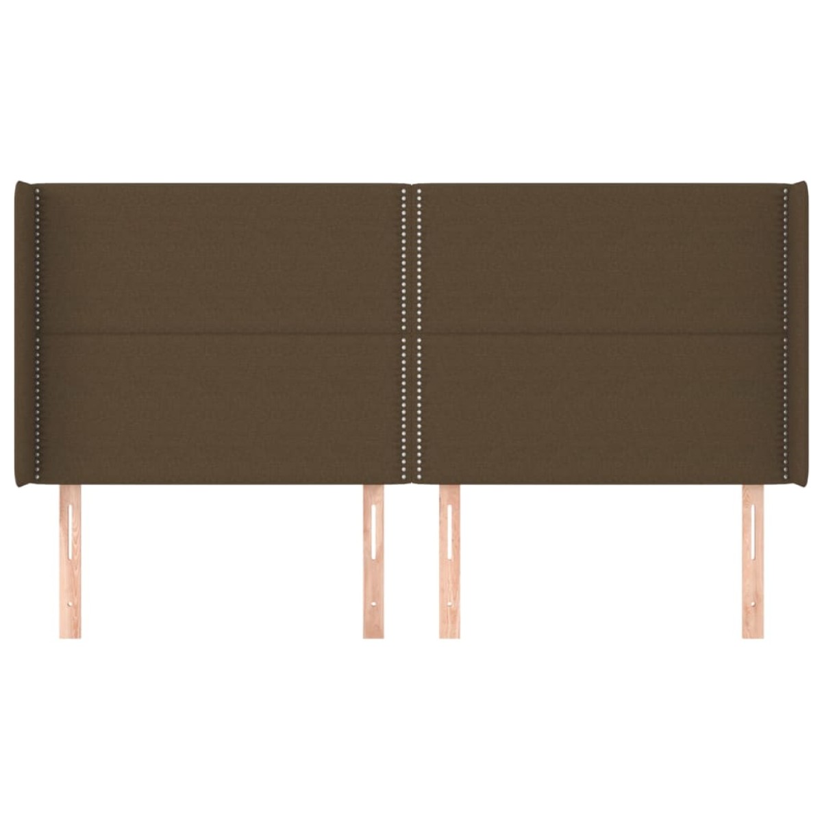vidaXL Κρεβάτι Boxspring με Στρώμα & LED Σκ.Καφέ 180x200εκ. Υφασμάτινο