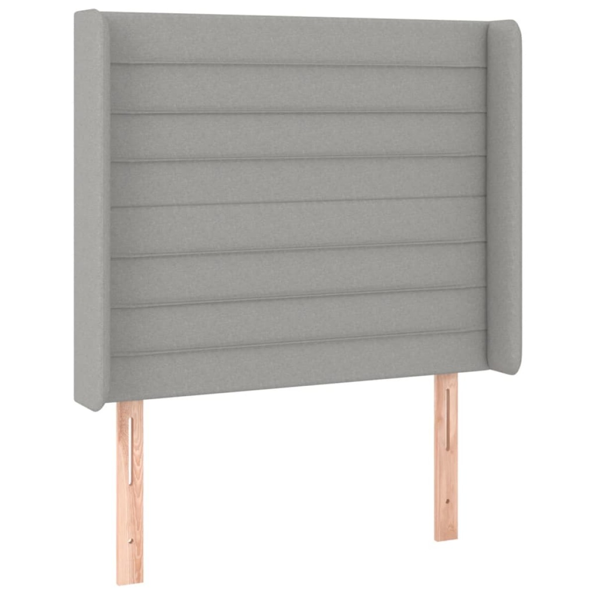 vidaXL Κρεβάτι Boxspring με Στρώμα & LED Αν.Γκρι 90x190 εκ. Υφασμάτινο