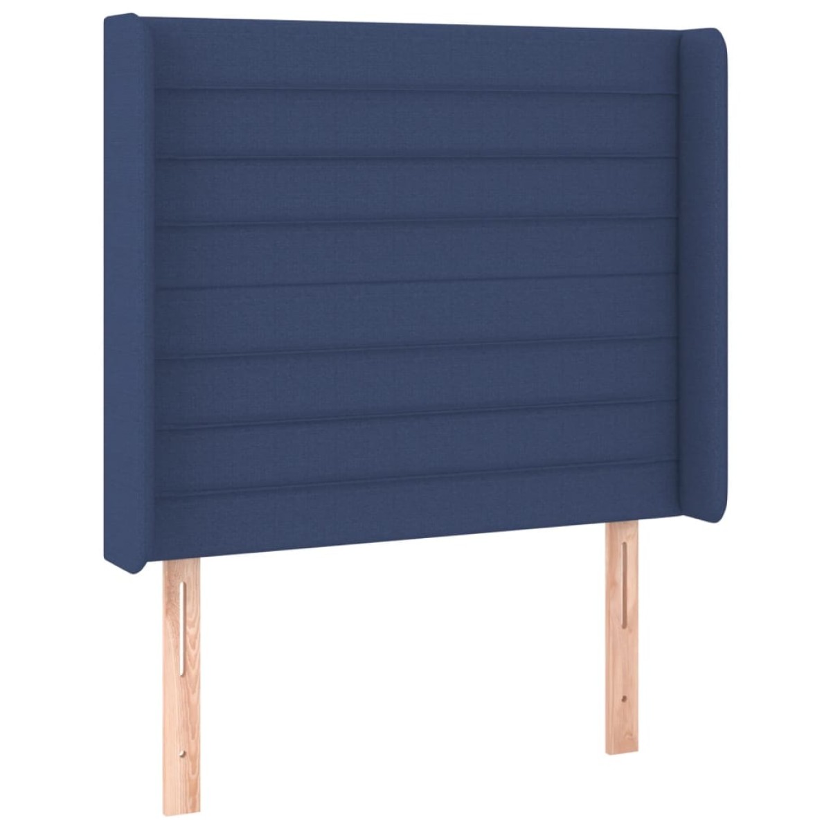 vidaXL Κρεβάτι Boxspring με Στρώμα & LED Μπλε 90x190 εκ. Υφασμάτινο