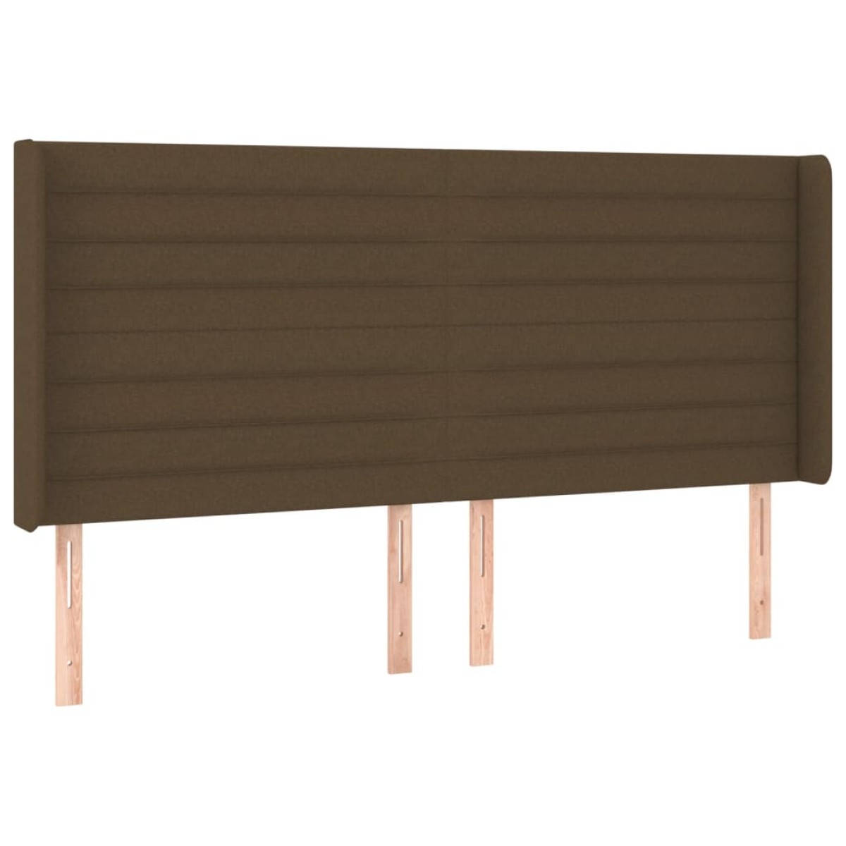 vidaXL Κρεβάτι Boxspring με Στρώμα & LED Σκ.Καφέ 160x200εκ. Υφασμάτινο