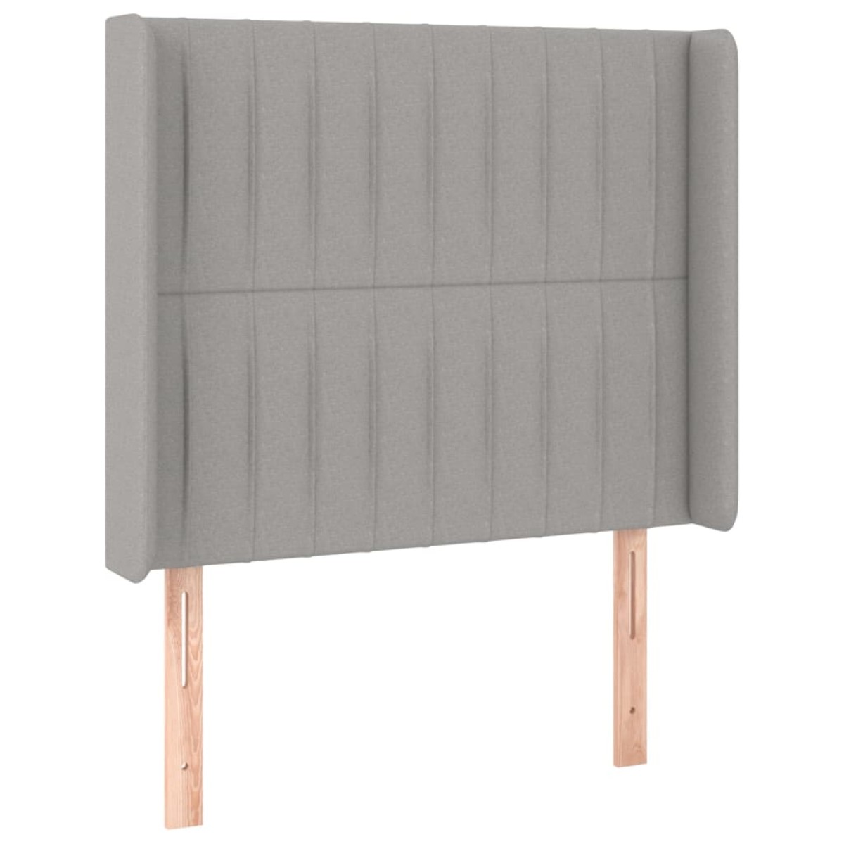 vidaXL Κρεβάτι Boxspring με Στρώμα & LED Αν.Γκρι 80x200 εκ. Υφασμάτινο