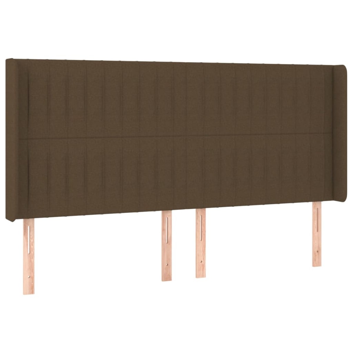 vidaXL Κρεβάτι Boxspring με Στρώμα & LED Σκ.Καφέ 160x200εκ. Υφασμάτινο