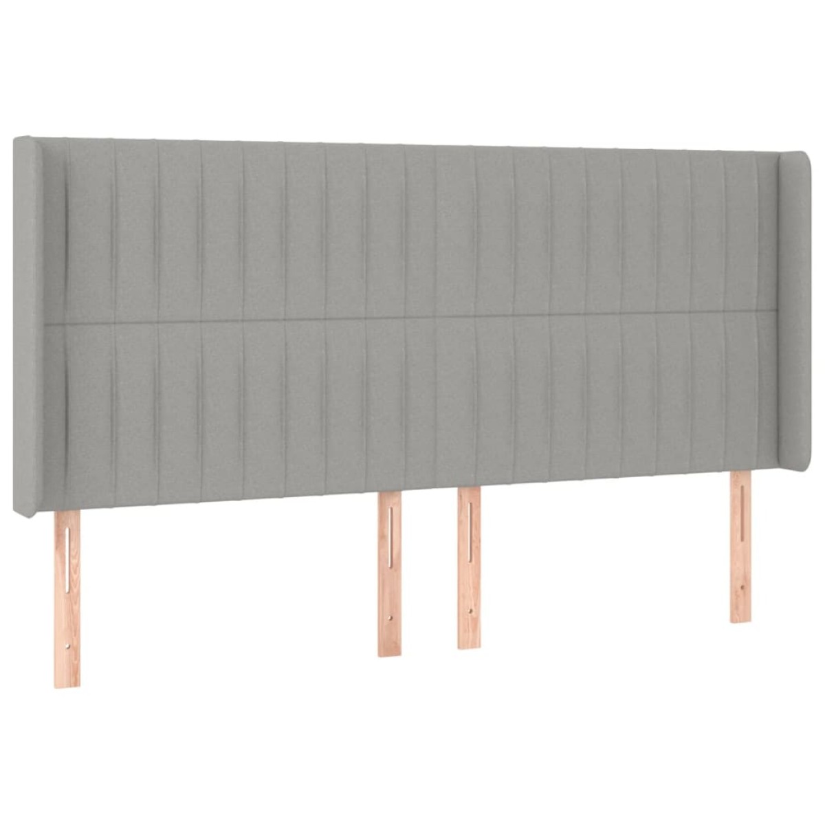vidaXL Κρεβάτι Boxspring με Στρώμα & LED Αν.Γκρι 180x200εκ. Υφασμάτινο