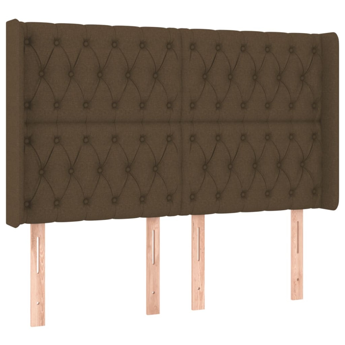 vidaXL Κρεβάτι Boxspring με Στρώμα & LED Σκ.Καφέ 160x200εκ. Υφασμάτινο