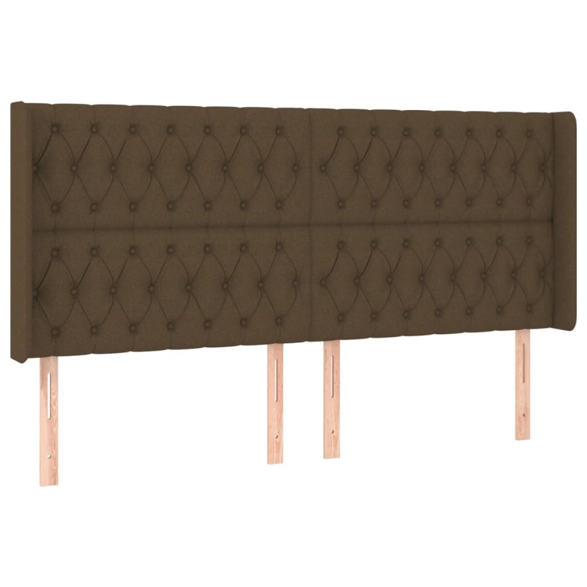 vidaXL Κρεβάτι Boxspring με Στρώμα & LED Σκ.Καφέ 180x200εκ. Υφασμάτινο