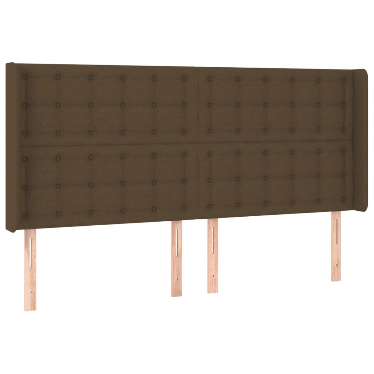 vidaXL Κρεβάτι Boxspring με Στρώμα & LED Σκ.Καφέ 160x200εκ. Υφασμάτινο