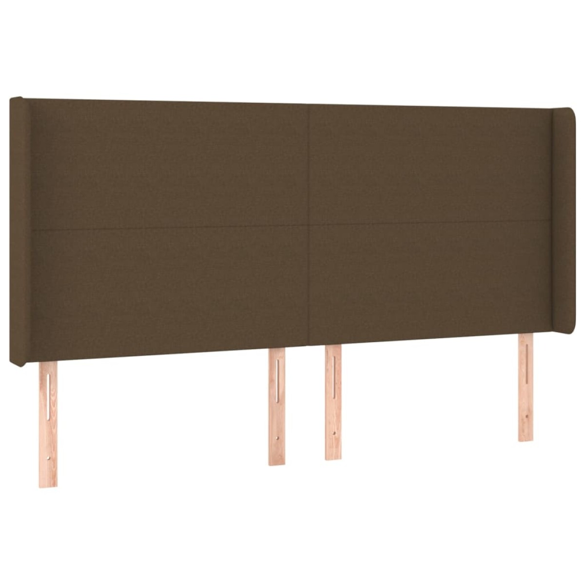 vidaXL Κρεβάτι Boxspring με Στρώμα & LED Σκ.Καφέ 160x200εκ. Υφασμάτινο