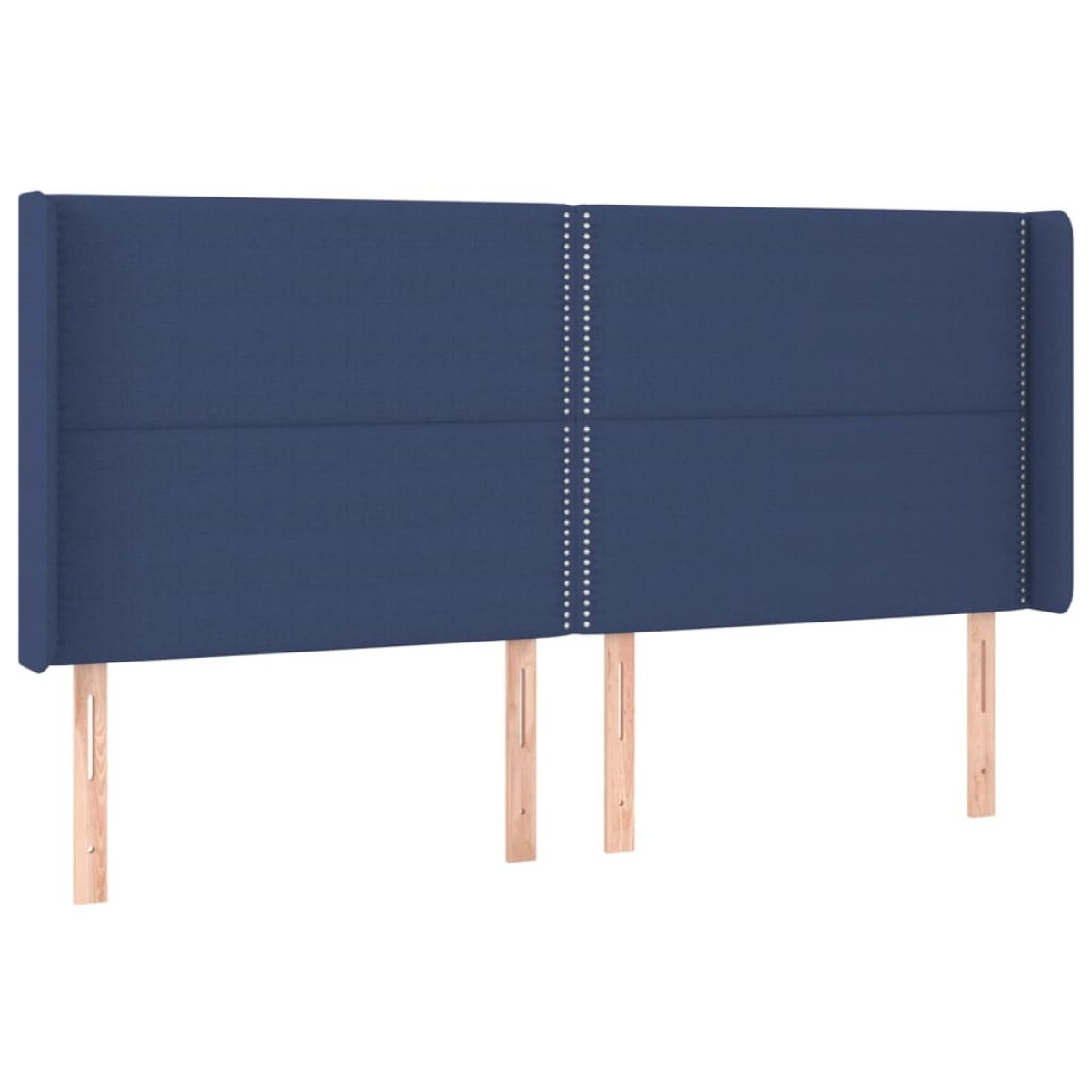 vidaXL Κρεβάτι Boxspring με Στρώμα & LED Μπλε 180x200 εκ. Υφασμάτινο