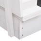 vidaXL Αμμοδόχος Λευκή 95 x 90 x 15 εκ. από Ξύλο Ελάτης