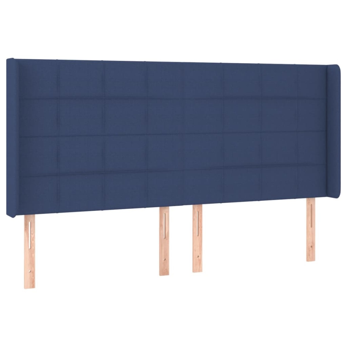vidaXL Κρεβάτι Boxspring με Στρώμα & LED Μπλε 160x200 εκ. Υφασμάτινο