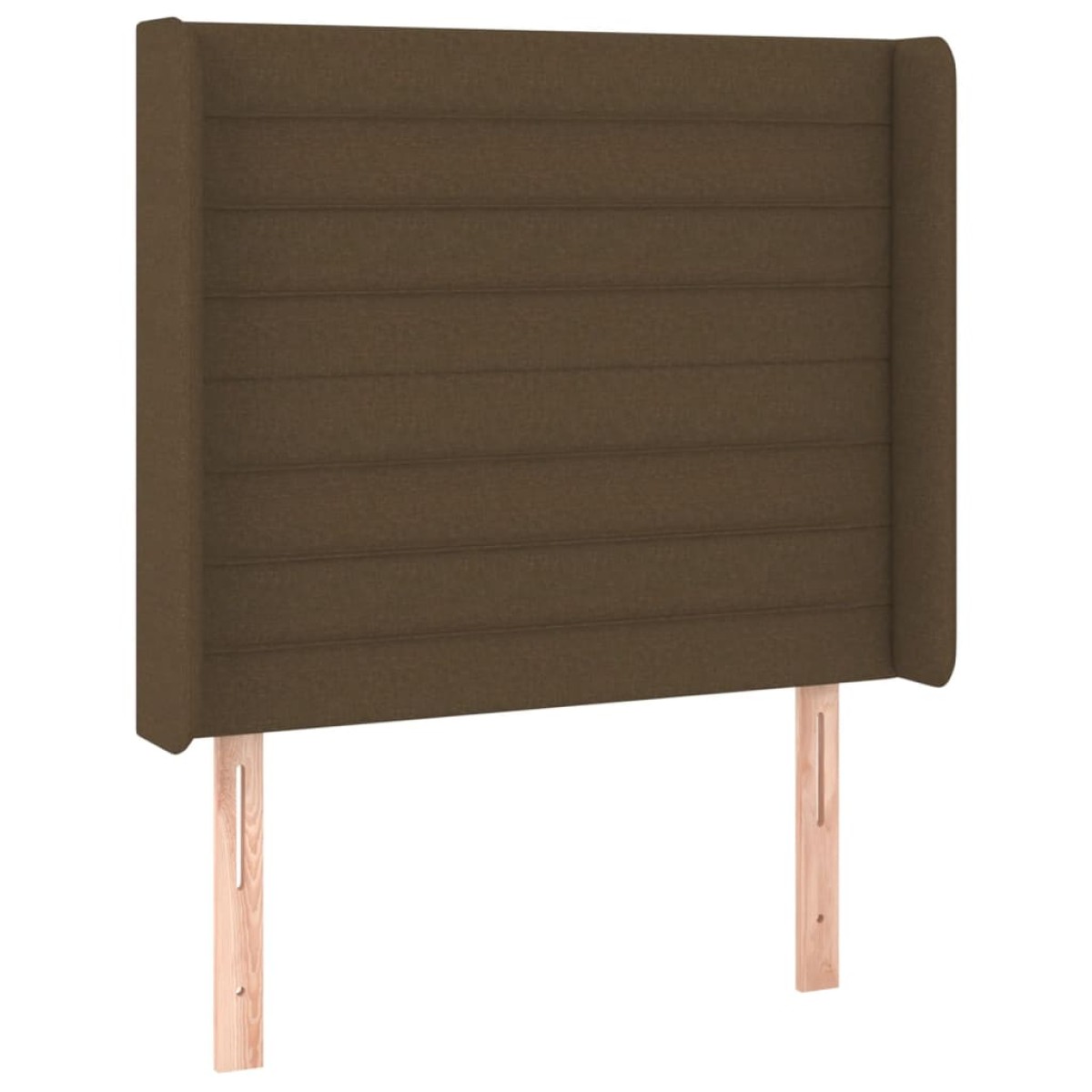 vidaXL Κρεβάτι Boxspring με Στρώμα & LED Σκ.Καφέ 90x190 εκ. Υφασμάτινο