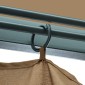vidaXL Κιόσκι με Κουρτίνα Taupe 300 x 300 εκ. Αλουμινίου