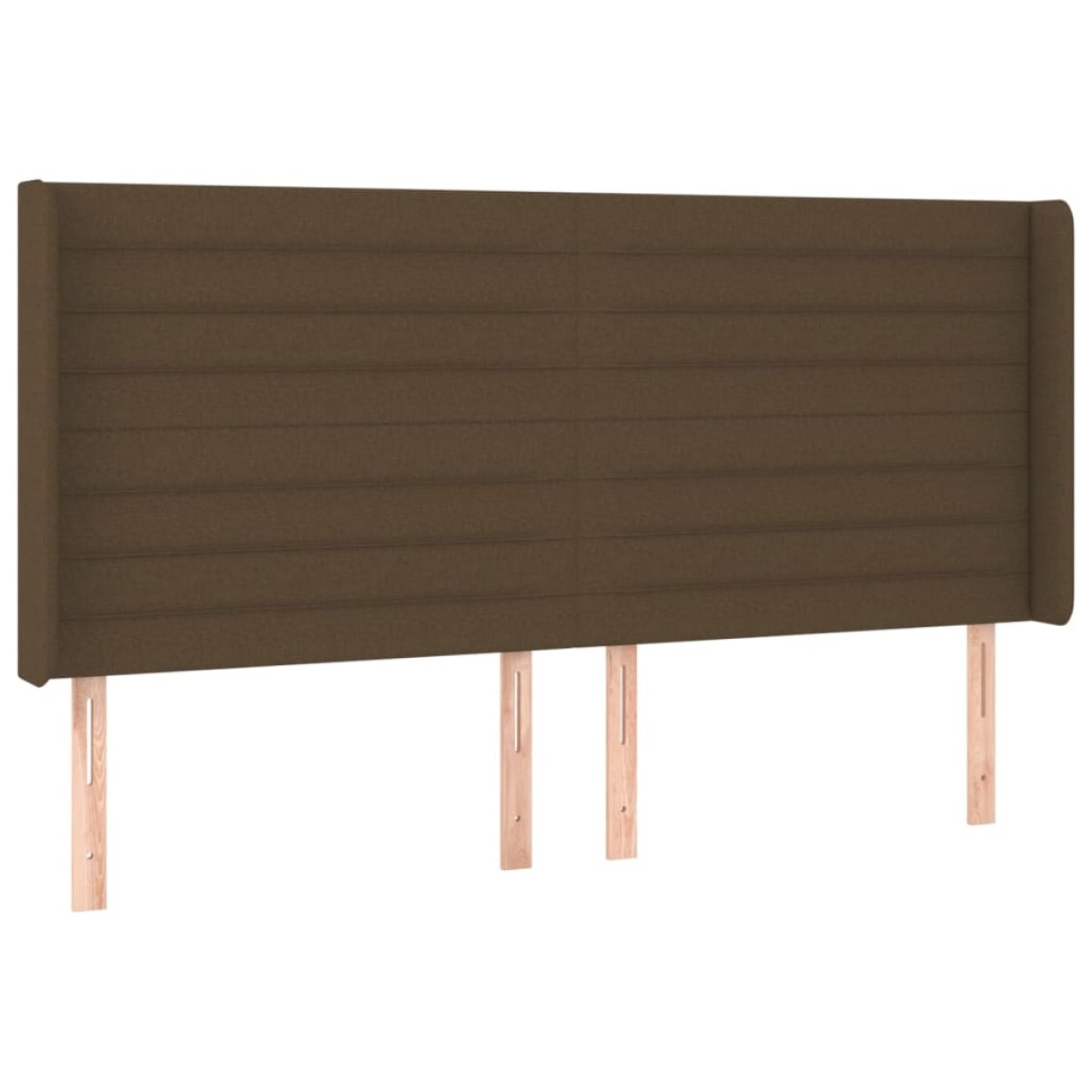 vidaXL Κρεβάτι Boxspring με Στρώμα & LED Σκ.Καφέ 160x200εκ. Υφασμάτινο