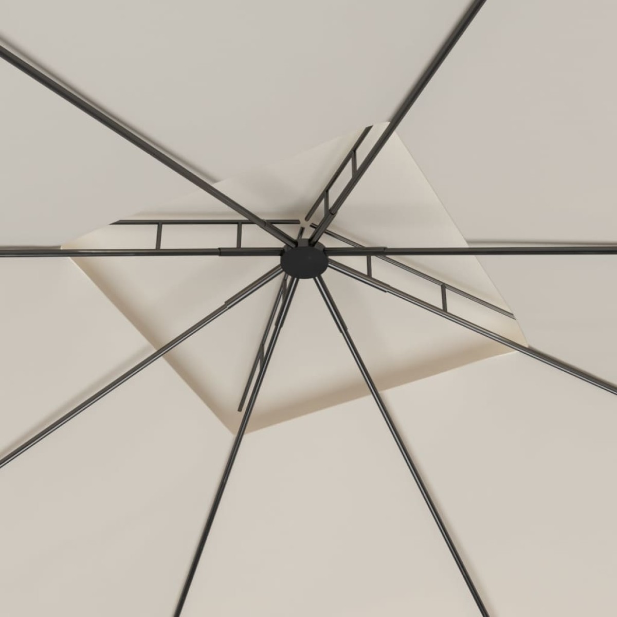 vidaXL Κιόσκι Κρεμ 3 x 3 x 2,7 μ. 160 γρ./μ²