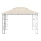 vidaXL Κιόσκι Κρεμ 4 x 3 x 2,7 μ. 160 γρ./μ²