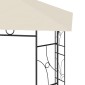 vidaXL Κιόσκι Κρεμ 4 x 3 x 2,7 μ. 160 γρ./μ²
