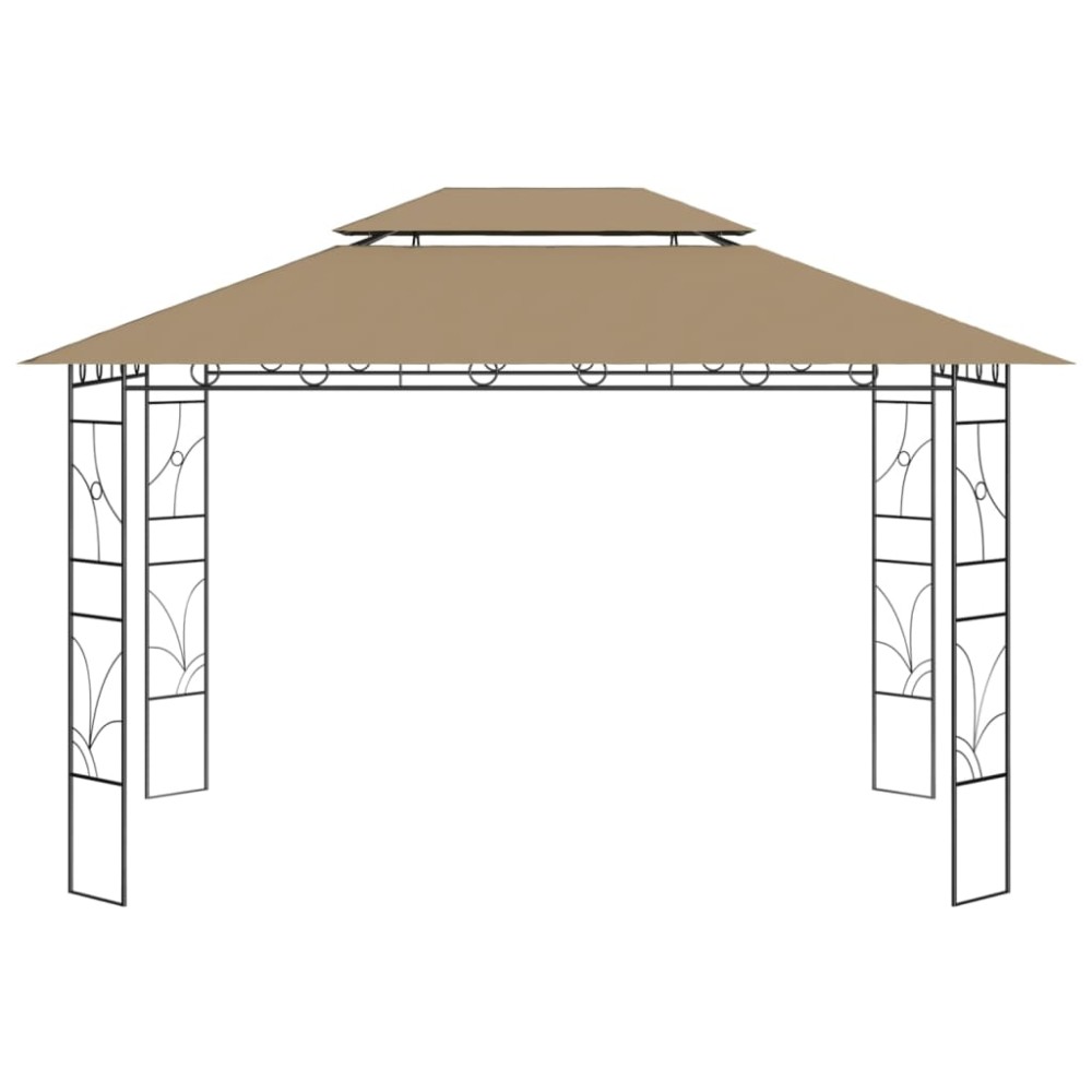 vidaXL Κιόσκι Taupe 4 x 3 x 2,7 μ. 160 γρ./μ²