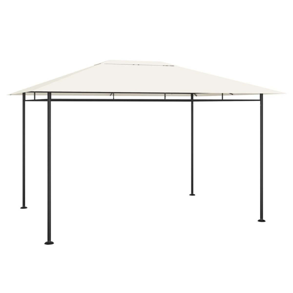 vidaXL Κιόσκι Κρεμ 384x281x270 εκ. 180 γρ./μ²