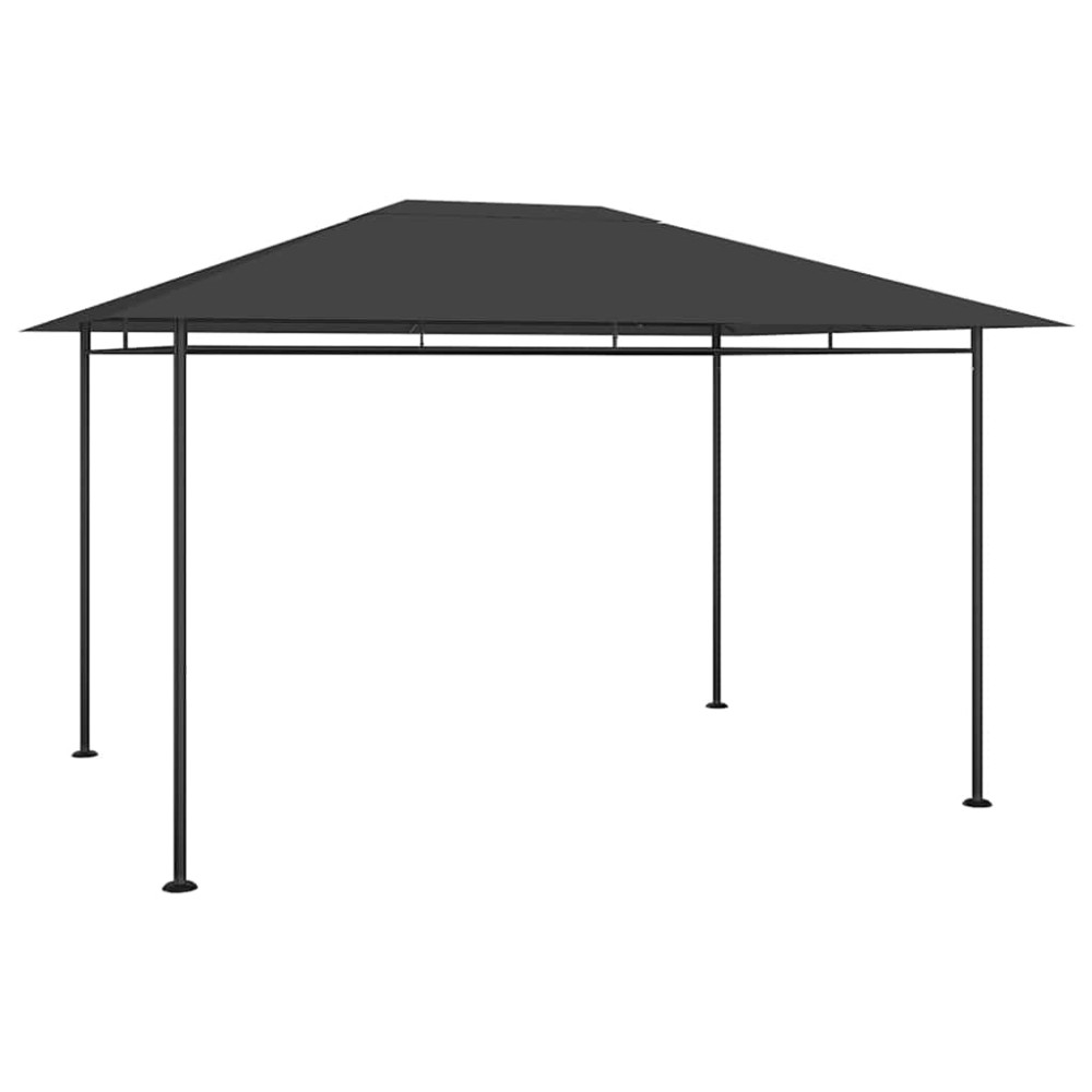 vidaXL Κιόσκι Ανθρακί 384x281x270 εκ. 180 γρ./μ²