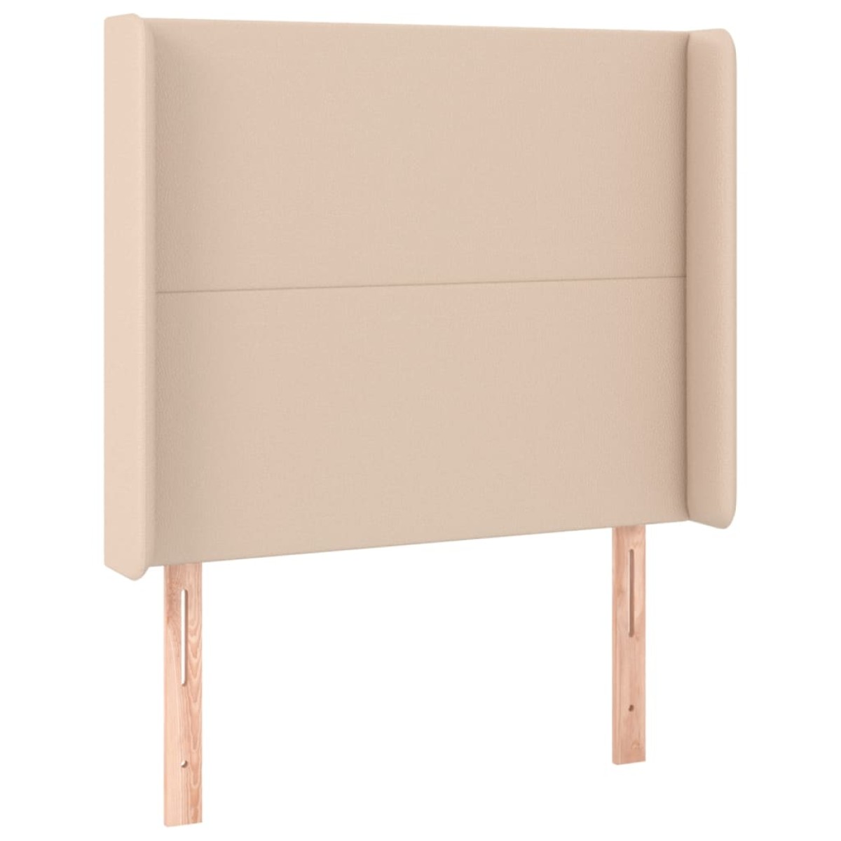 vidaXL Κρεβάτι Boxspring Στρώμα&LED Καπουτσίνο 90x190 εκ. Συνθ. Δέρμα